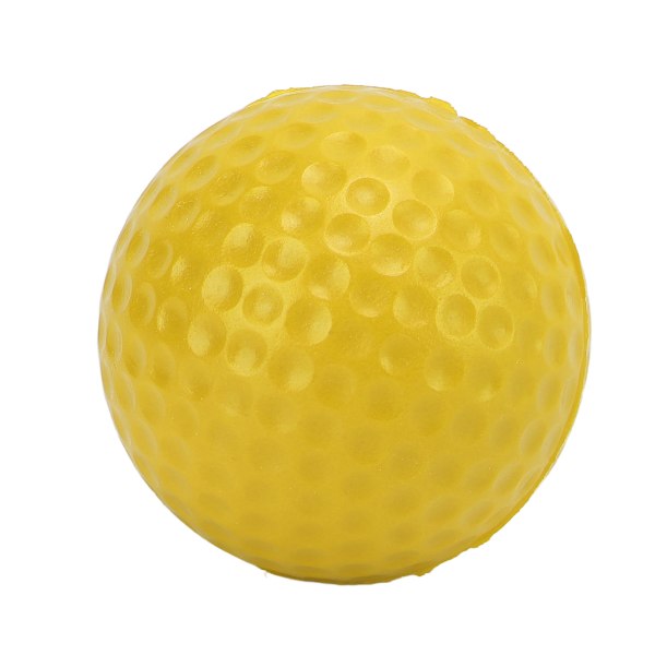 42,5 mm PU-skumgolfballer Sterk fleksibilitet Utendørs golføvingsball for sportsfitness Gul