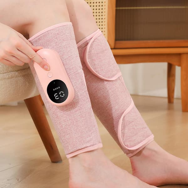 Benkompressionsmassager med 3 tilstande Muskelafslapningsapparat til lindring af bensmerter Grå Grey 2pcs