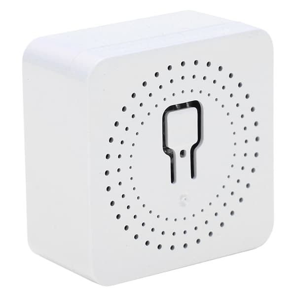 Mini PÅ/AV-kontrollerbryter Smart WiFi-lysåpner Hvit APP Stemmestyring for Tuya 100‑240V 50/60Hz 16A