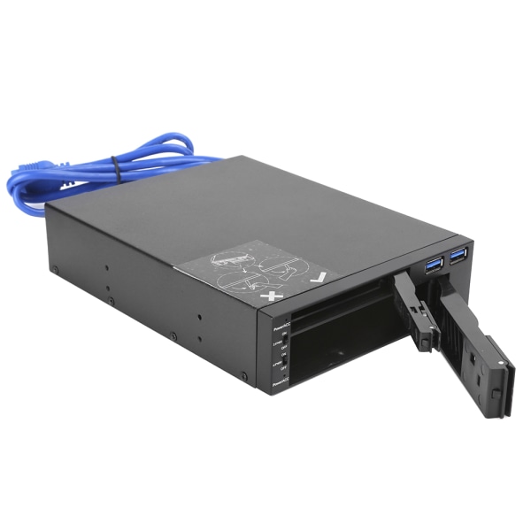 Harddisk mobilstativdeksel DualDisk Optisk Drive Extraction Box 2.5/3.5 Brakett USB MR6203