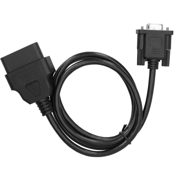 16-pin OBD2 til RS232 DB9 bildiagnose interface adapter forlængerkabel stik