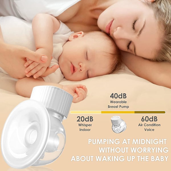 Ladattava handsfree-rintapumppu, jossa voimakas imu, 3 tilaa, 9 imutasoa ja vuotosuojaus
