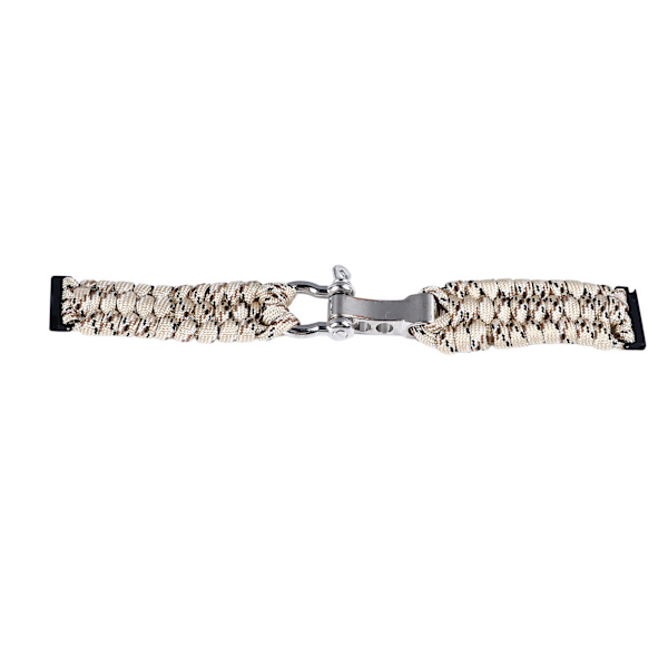 Ersättning klockarmband vävt band nylon paracord handgjord klockarmband för Suunto 7 9 D5i 24mm öken