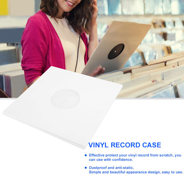 20 kpl 12 tuuman vinyylilevykannen antistaattinen CD- case cover sisälaukulla