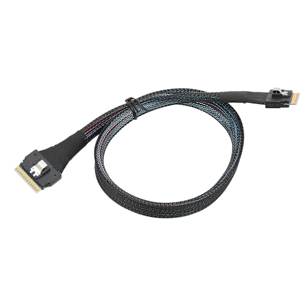 Dataoverføringskabel Slim SAS SFF-8654 8i til SFF-8654 8i 24 Gbps SAS4.0 30AWG adapterkabel0,5 m / 0,5yd