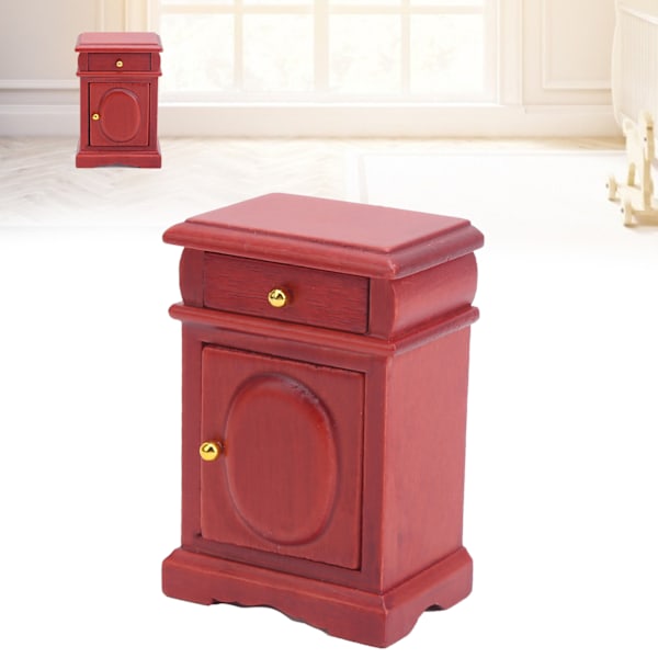 1:12 Dukkehus Miniature Palisander Natbord Model Dekorative Legetøj Soveværelse Ornamenter
