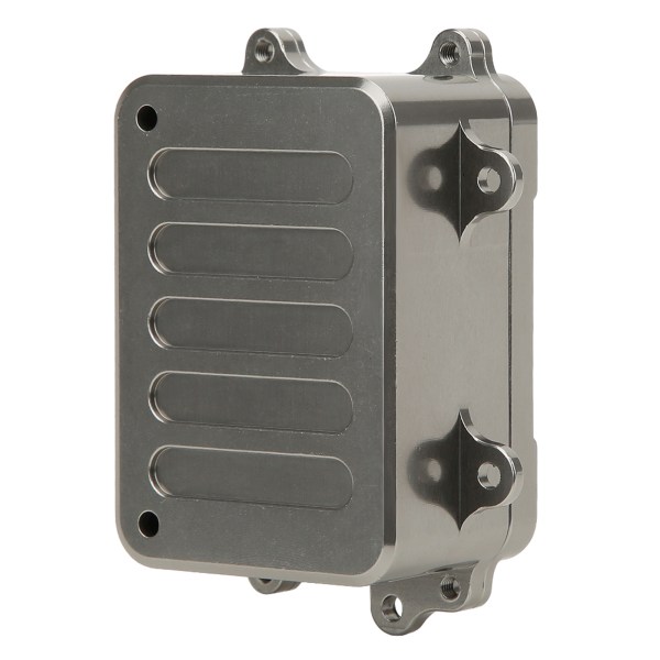 Metal Receiver Box ESC Box Upgrade -osat, jotka sopivat SCX10 1/10 RC Crawler -autoon