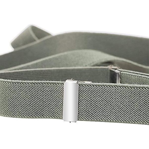 Stilfulde justerbare elastiske seler til mænd - 115 cm x 2,5 cm, Y-form, ægte læder