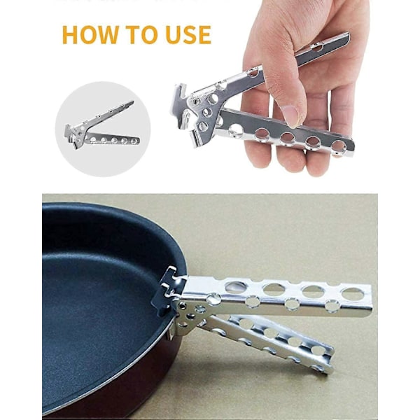 Anti-Hot Gripper Clips, Instant Pot Løfter, Retriever Tang for Løfting av Varme Tallerkener eller Boller