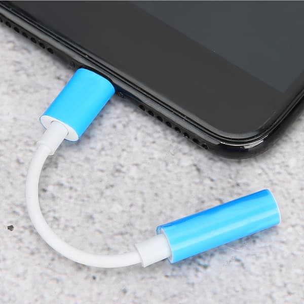 3,5 mm til Lightning øretelefon hodetelefon adapterkabel for iPhone 7/8/X mobiltelefon