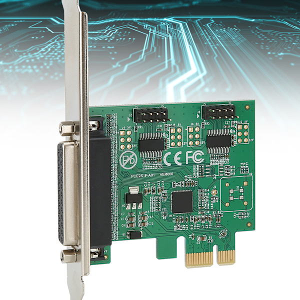 PCI E til 2 seriel 1 parallel port printerkort udvidelseskonverteradapter 2S1P