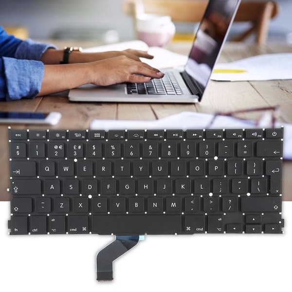 Näppäimistön vaihtokomponentti, herkkä kosketus, musta asettelu, sopii MACBOOK PRO A1425 13\"