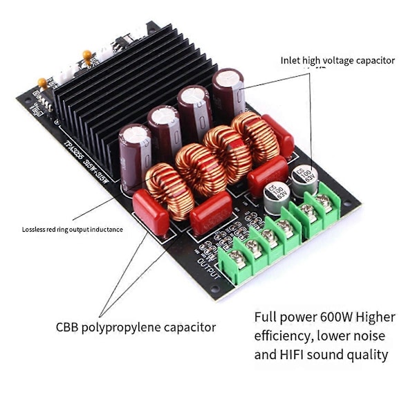 TPA3255 2x300W Stereo HIFI Digital Effektforstærker Board 600W Klasse D