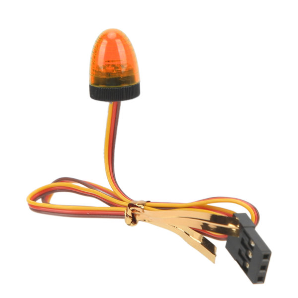 RC-bilens larmljus 5 ljuslägen Hög simulering Rund kompakt 10x15mm LED-varningsljus för 1/10 RC-bil Gul