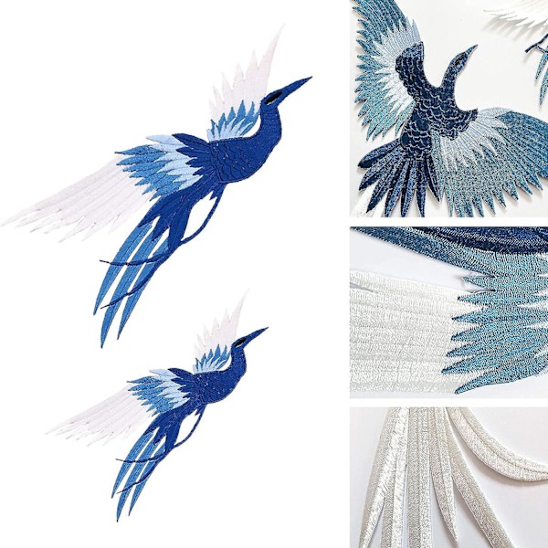 Phoenix Bird Brodeeratut silitettävät paikat - 4 set