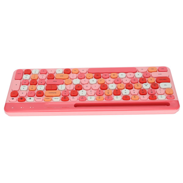 Trådløst tastatur Mini 100 taster Smart strømsparende fargerikt datatastatur for Windows for IOS for AndroidPink