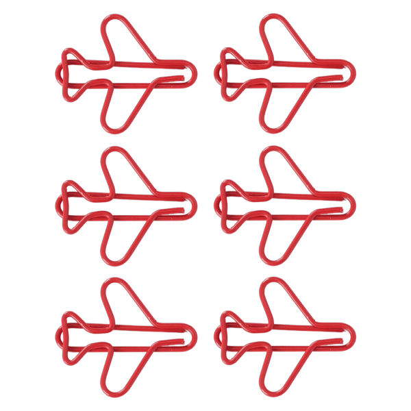 100 stk. Planformede papirclips Søde anti-slip multifunktionelle til notebooks Office File Organization