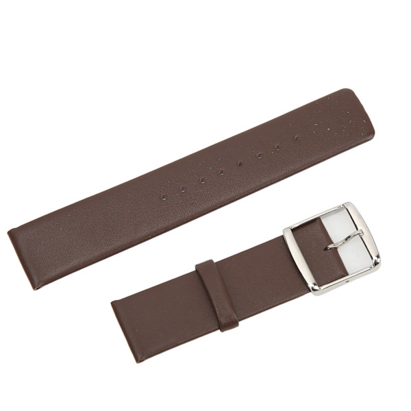 Läderklockarmband Snabbkoppling Läderklockarmband Armband Ersättning för Huawei GT 2 för Gear 46 20mm Silver Spänne