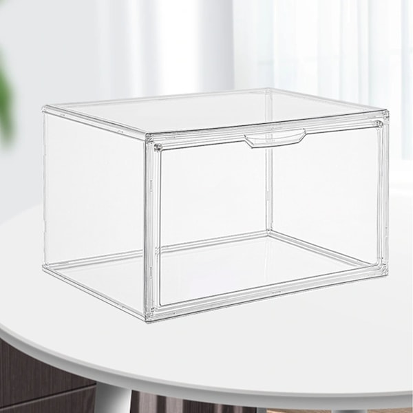 Väska Display Case Clear Vattentät Dammtät Stark Magnetisk Design Skor Förvaringslåda för Anime Figur Handväska