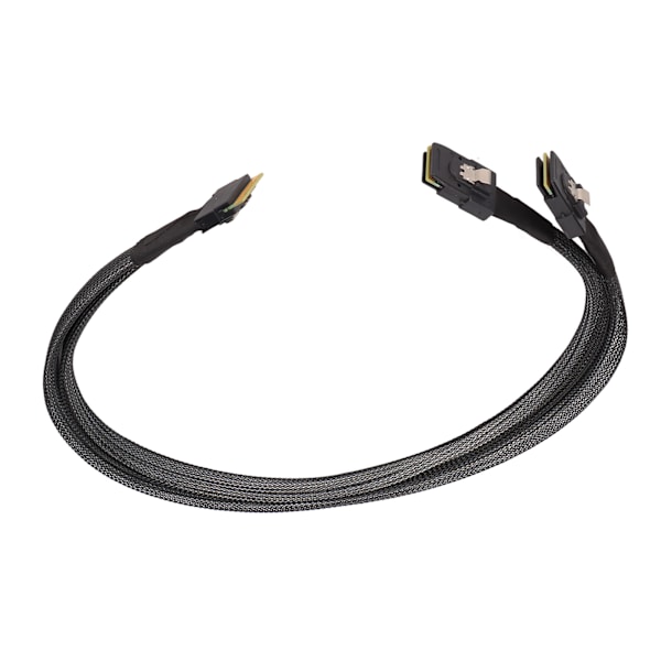 Mini SAS-kabel 12 Gbps snabb överföring SATA/ATA-gränssnitt 0,5 m längd SFF8654 8I till 2xSFF8087-kabel