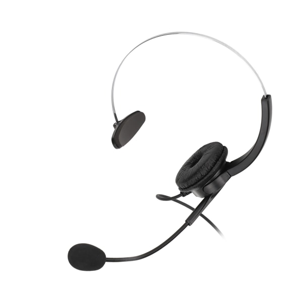 Call Center Headset Mono Noise Canceling Dubbel 3,5 mm plugg Computer On Ear-hörlurar för onlinekurser Call Centers