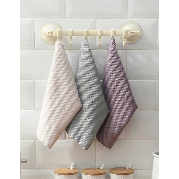 Mikrofiberdukar Rengöringsdukar 10 st Fiskskalsrengöringsduk 25x25cm, Miljövänlig Återanvändbar Handduk för Rengöring av Bilfönster Glas Kök_SZXM