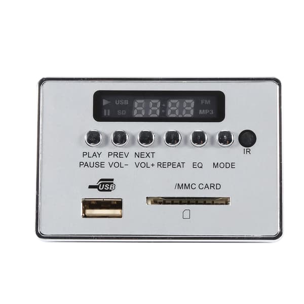 Bluetooth MP3-dekoderkort lydmodul USB-lagerhukommelse FM-radio (sølv)