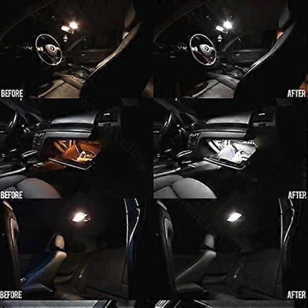 10 kpl 31mm 2835 SMD LED-polttimoita Superkirkas valkoinen korvaus autojen LED-valoille Kattokartta Lukeminen Rekisterikilven valot