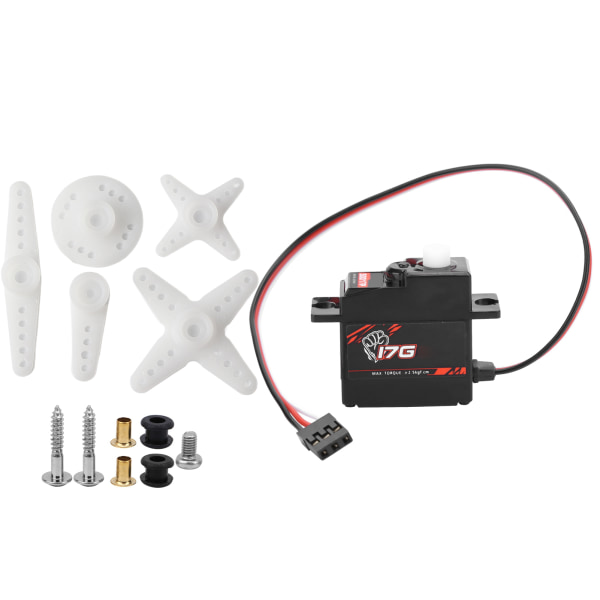 S0017P 17g plastväxel digital servo passar för 1/18 RC höghastighetsbil flygplan robot