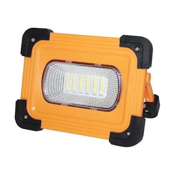 LED Projektør Byggeplads Solcelleopladelig Lampe 80W, 4 Tilstande Bærbar LED Arbejdslampe Vandtæt USB 11000mAh Batteri med Magnet til Bil Rep