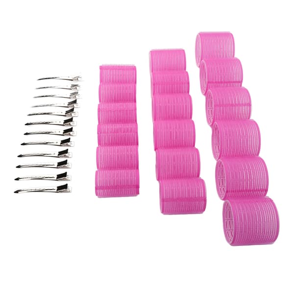 Hårrullere Rosa Selvklebende Hårrullere med Klips for Hårfrisering Styling DIY