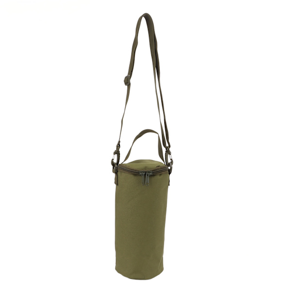 Camping Oppbevaringspose Dobbel Glidelås Håndtak Design Oppbevaringspose med Skulderstropp for Gassbeholdere Campinglys Grønn