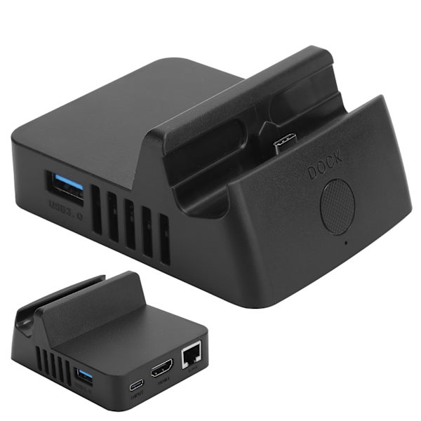 Mini USB3.0 LAN TypeC HDMI -videokytkentämonitoiminen lataustelakka Switchille