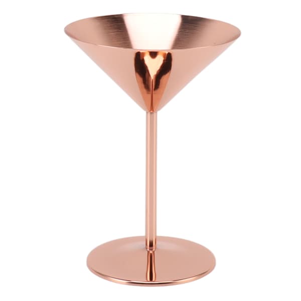 Martini-glas i rustfrit stål, finpoleret, rustfrit, elegante, moderne martini-glas til hoteller og barer