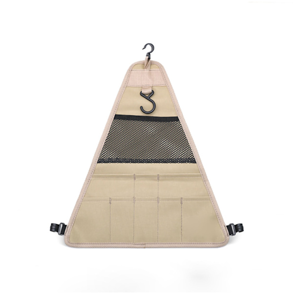 Camping hængende stativ med kroge Foldbar aluminiumlegering bærbar stand hylde tøjstativ lille størrelse trekantform