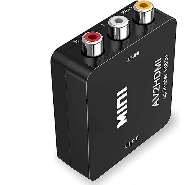 AV til HDMI Adapter Mini AV CVBS til HDMI Adapter