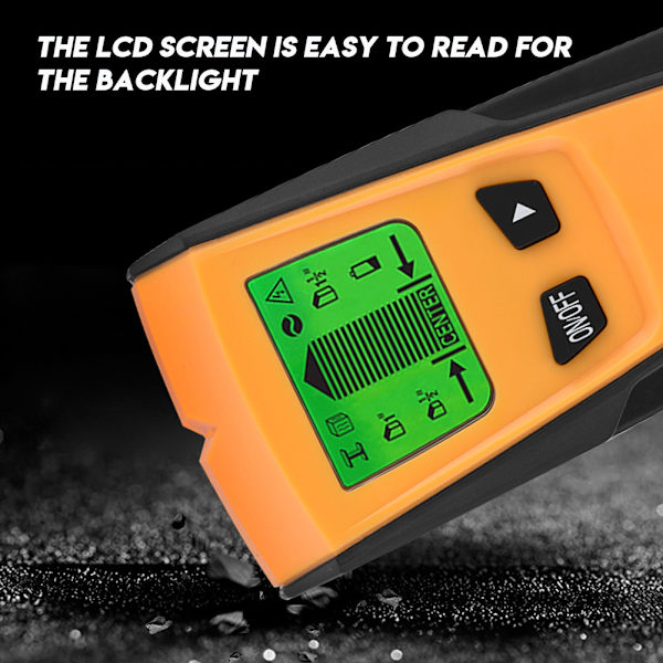 3 in 1 Live Wire Detector Stud Wood Wall Center Scanner Finder Metal AC Tool Kit