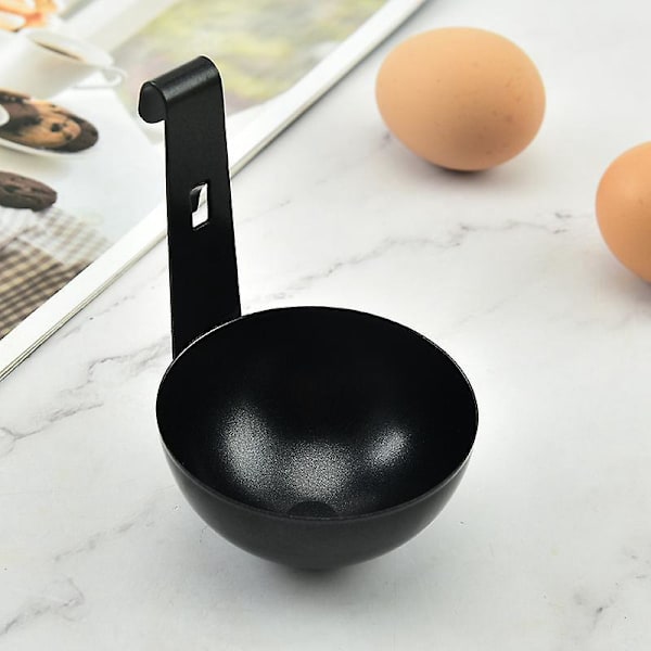 Æggekogerindsats i rustfrit stål - Non-stick pocheringskopper - PFOA-fri