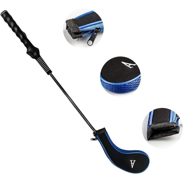 10-delt golfkøllebeskyttelsessett med langhalsnummerutskrift og golfkøllebørste