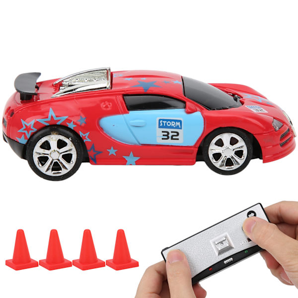 Mini RC-bil med kanboks, kraftinduksjon, fireveis fjernkontroll, APP-dobbelmodus, barnespillmodell (rød)