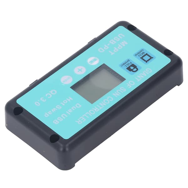12V 24V MPPT Solladdningsregulator Professionell USB PD QC3.0 Solpanelsregulator med LCD-display för batteri 30A