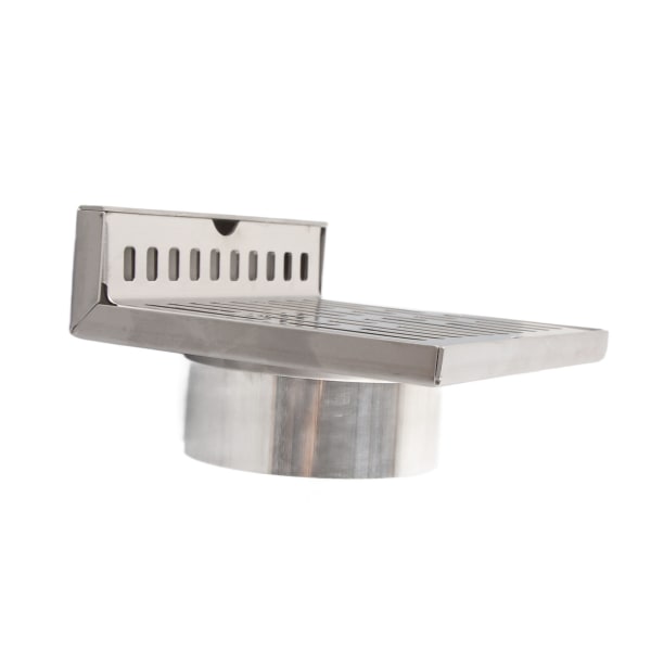 Side Drain 304 Rustfritt Stål Korrosjonsbestandighet Fortykket L-formet Gulvavløp for Bad Hotell 5 Tommer for 110mm Rør