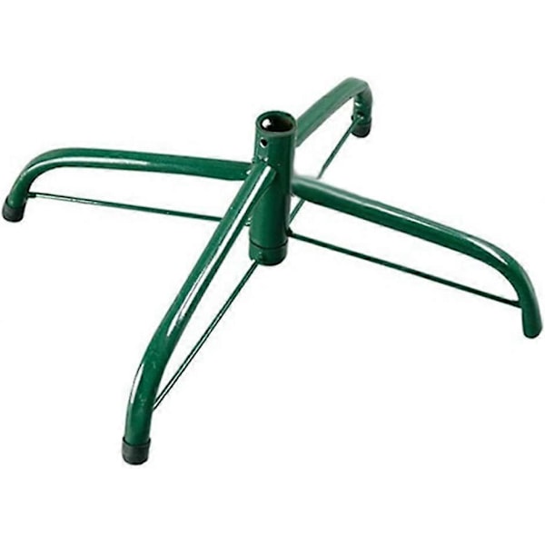 Jern Kunstigt Juletræsfod med Tripod - Grøn 40 cm.