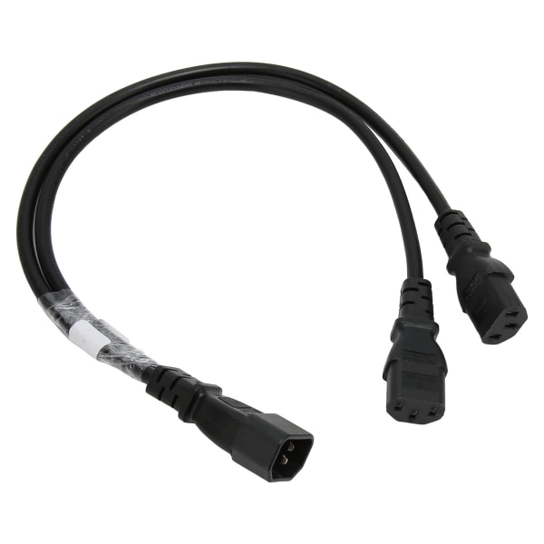 Enkel C14 till Dual 5 15R C13 sladd Kort Power UPS Server Y Splitter Adapter Kabel för PC Monitor Printer
