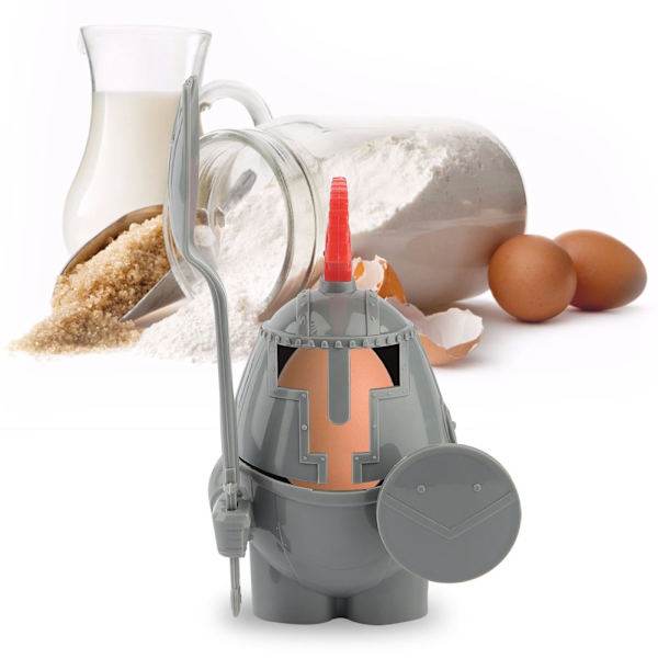 Avtakbar eggekopp med eggeskje, barn tegneserie modellering eggeholder