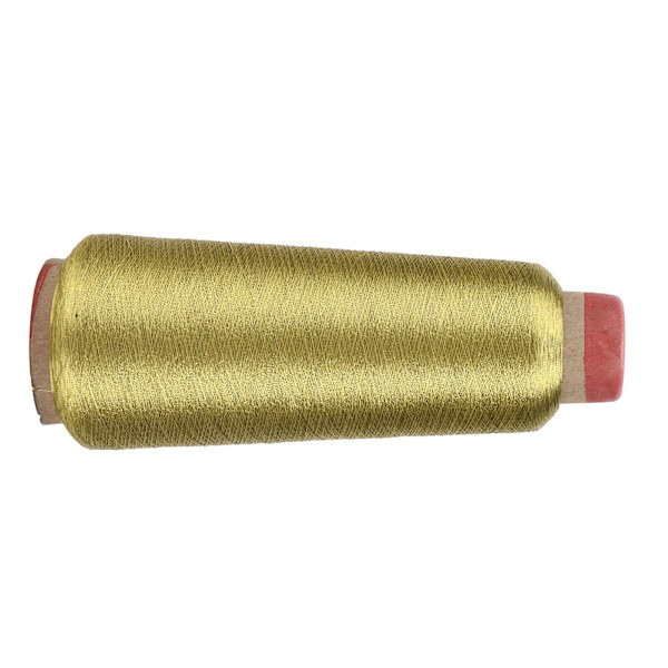 Sömnadstråd Hållbar Hushålls Polyestergarn för DIY Broderi Maskinprojekt (Guld)