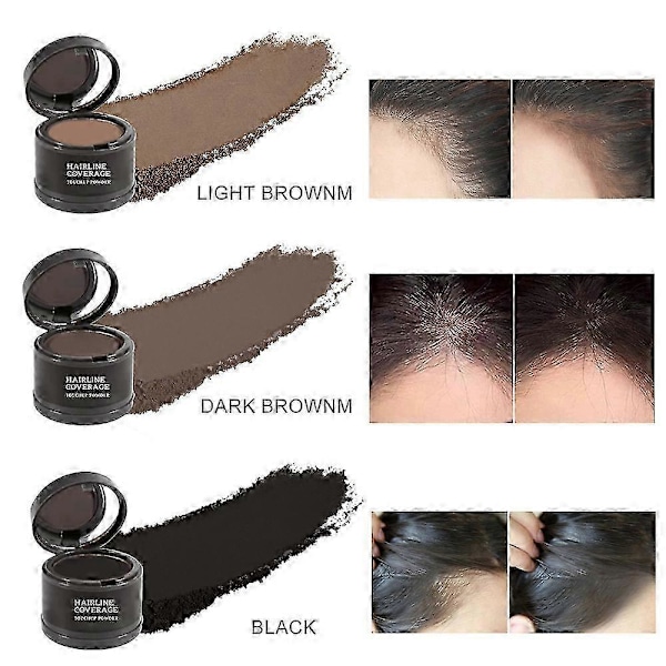 Hårgrænse Reparationsfyldningspulver Root Cover Maling Reparation Udtynding Pande Skægfyld Volumengivende Vandtæt Hår Fluffy Pulver