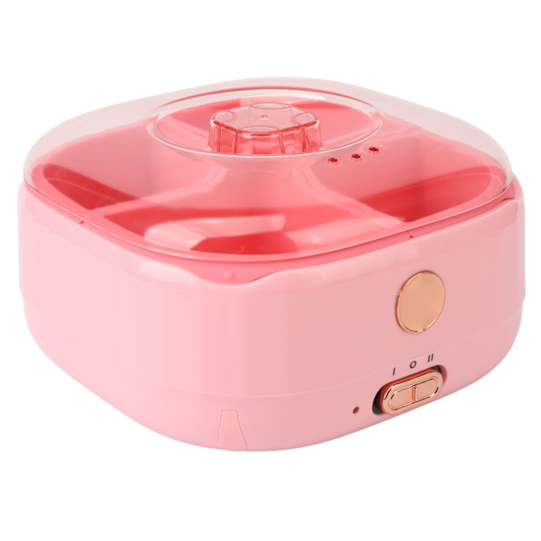 Hårfjerningsvoksmaskin 600ML 200W 4 gitter Sammenleggbar silikonvoksvarmer EU-plugg 220‑240V