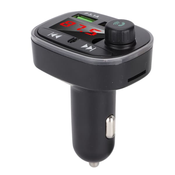 Bluetooth Bil FM-sender Håndfri Trådløs Bluetooth Radioadapter med Mikrofon til Bil
