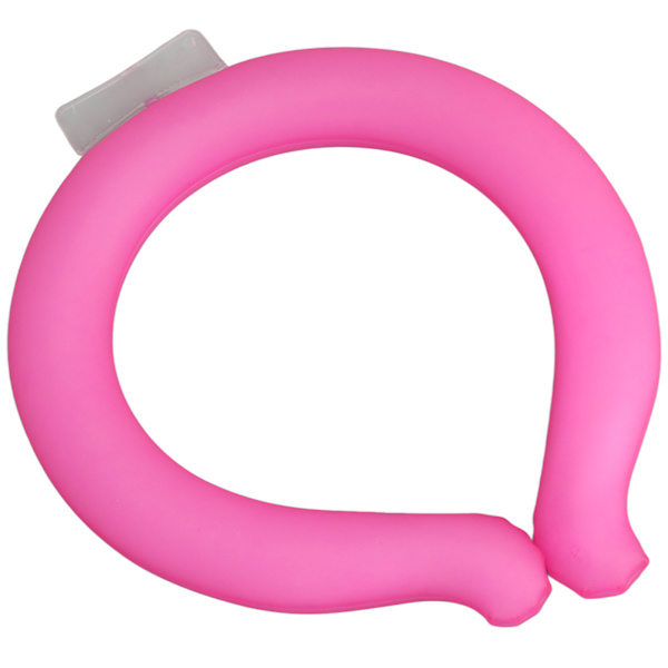 Kylhalsrör Återanvändbar Halskylare Handsfree Värmeavledning Bärbar Kylhalsband för Sommarkontor 23 Fryspunkt M Storlek Rosa